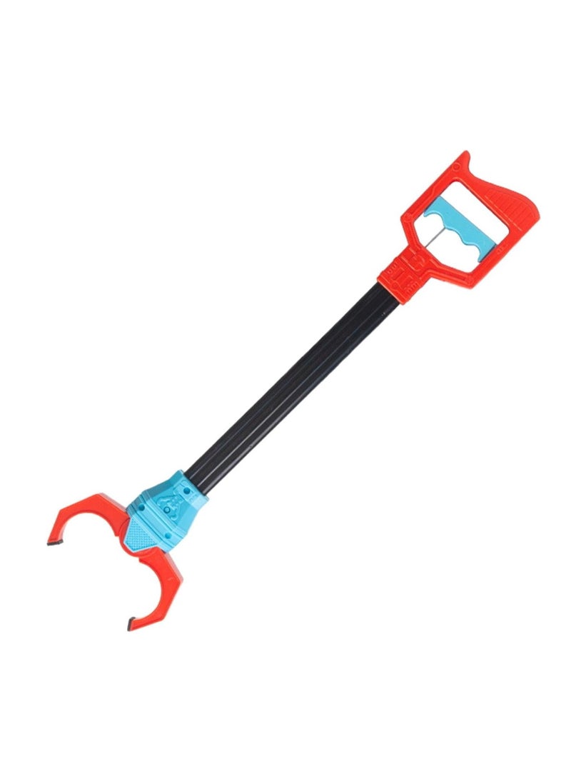 Children'S Mechanical Claw Toy, Mechanical Arm Extended Size, Hand-Pull Lazy Clamp Garbage Clamp Creative Toy (Red) - Image 1